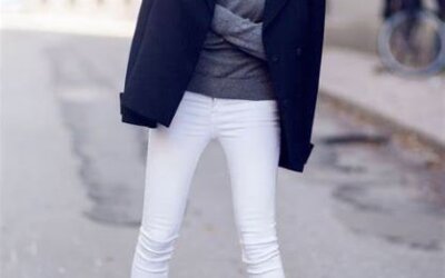 How to Transition White Jeans Into Fall