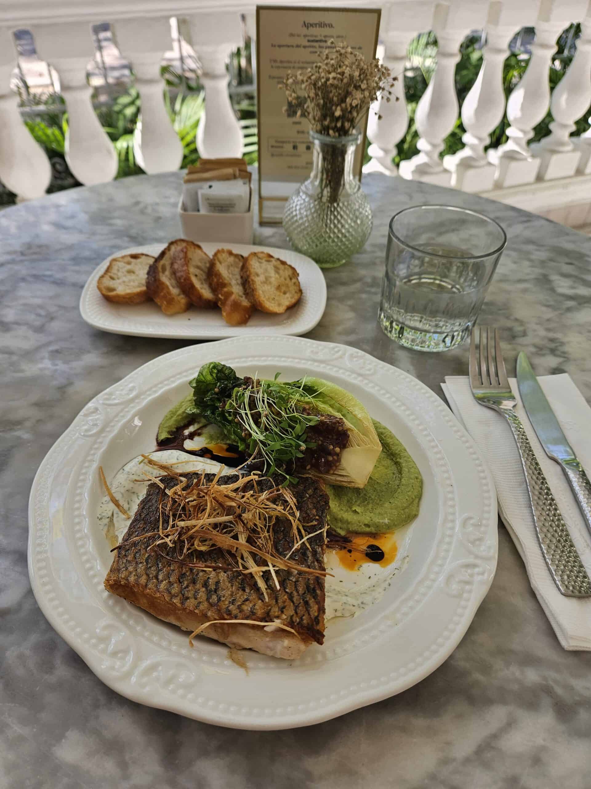 Lunch at the Casa T'HO in Merida Mexico.