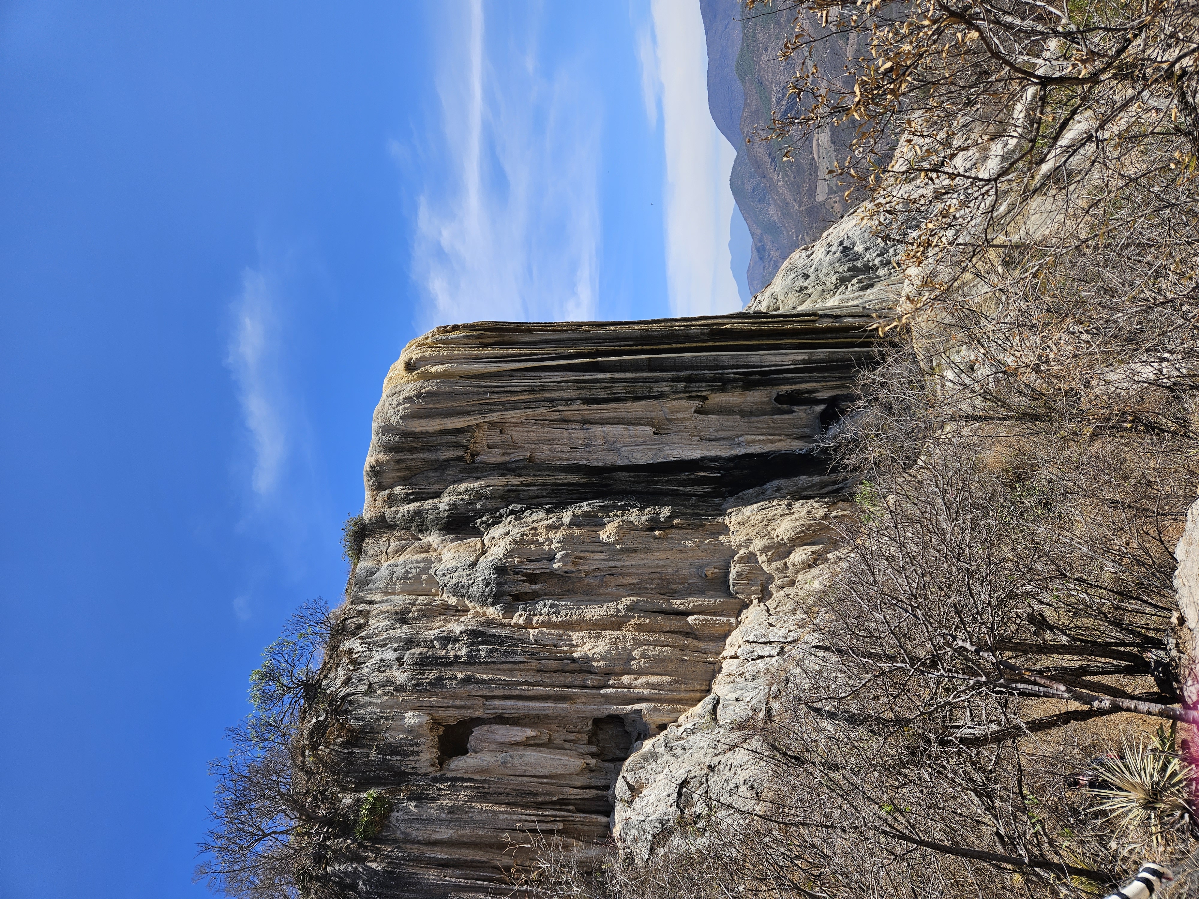 The petrified waters of Hierve el Agua in Oaxaca Mexico