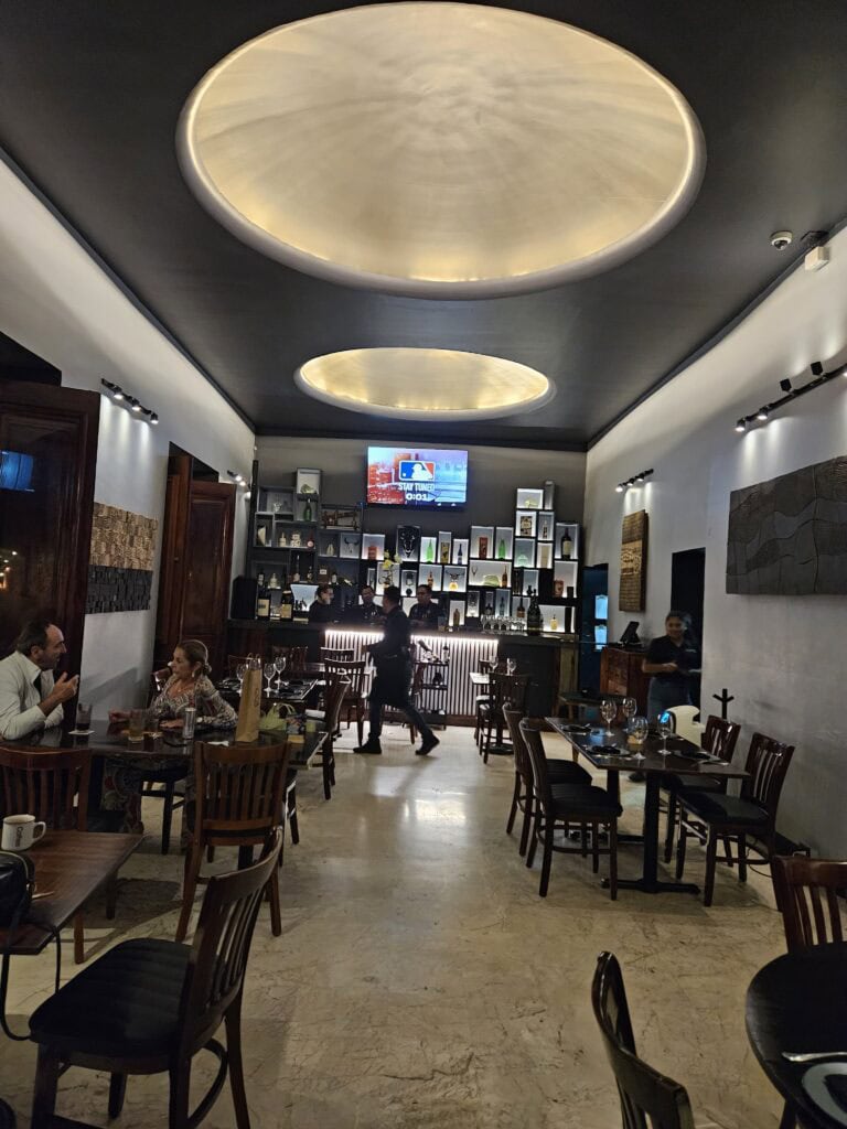 Interior of Bravo Butchers restaurant