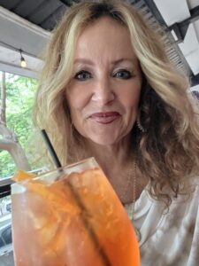 A close up photo of me having a cocktail in Panama City, Panama.