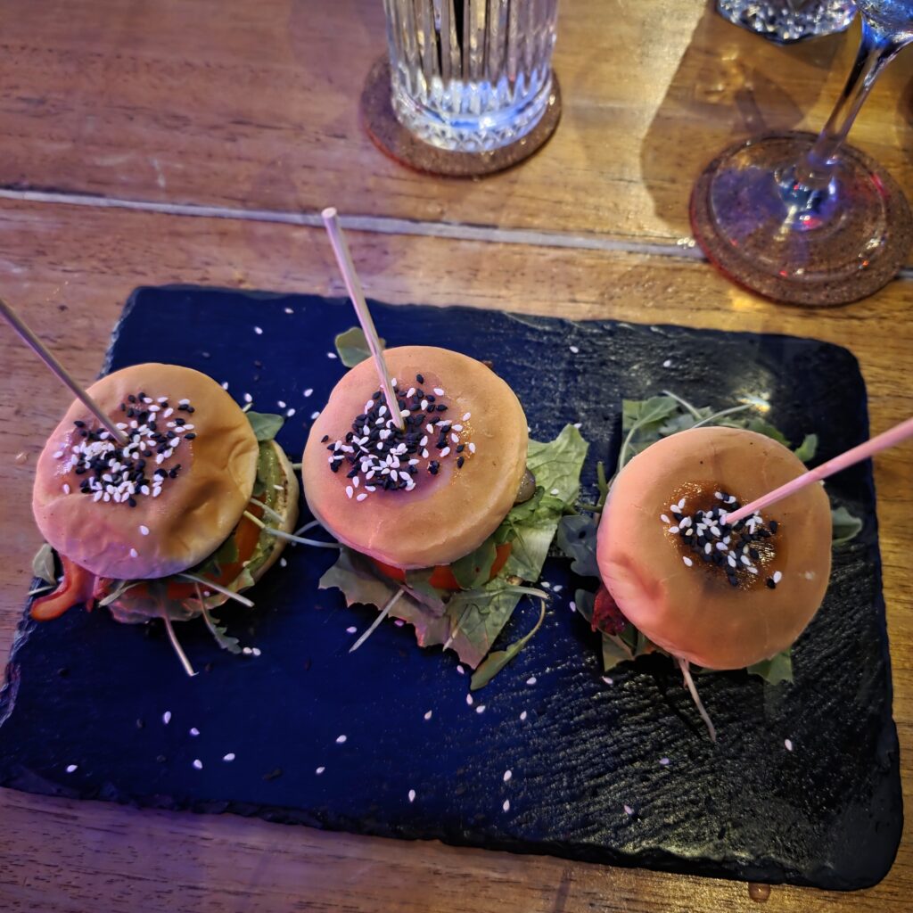 Three sliders that I had at Sama Lounge in Casco Viejo Panam