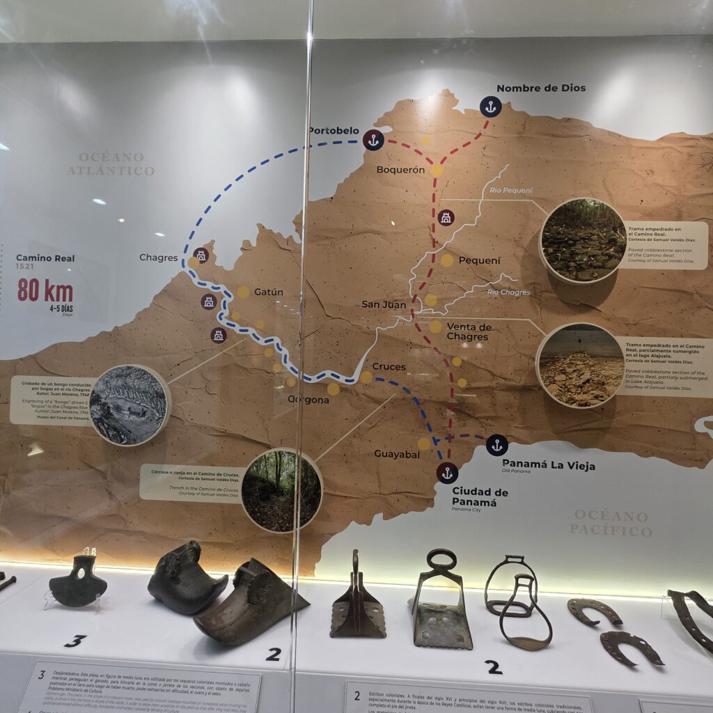 Map of Panama inside the Museo del Canal in Casco Viejo Panama
