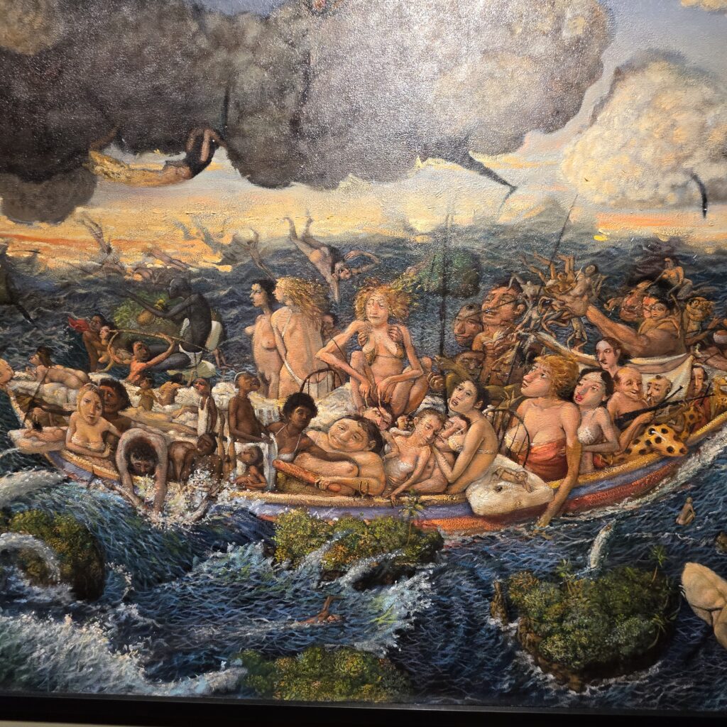 Artwork located in the Museo del Canal in Casco Viejo Panama