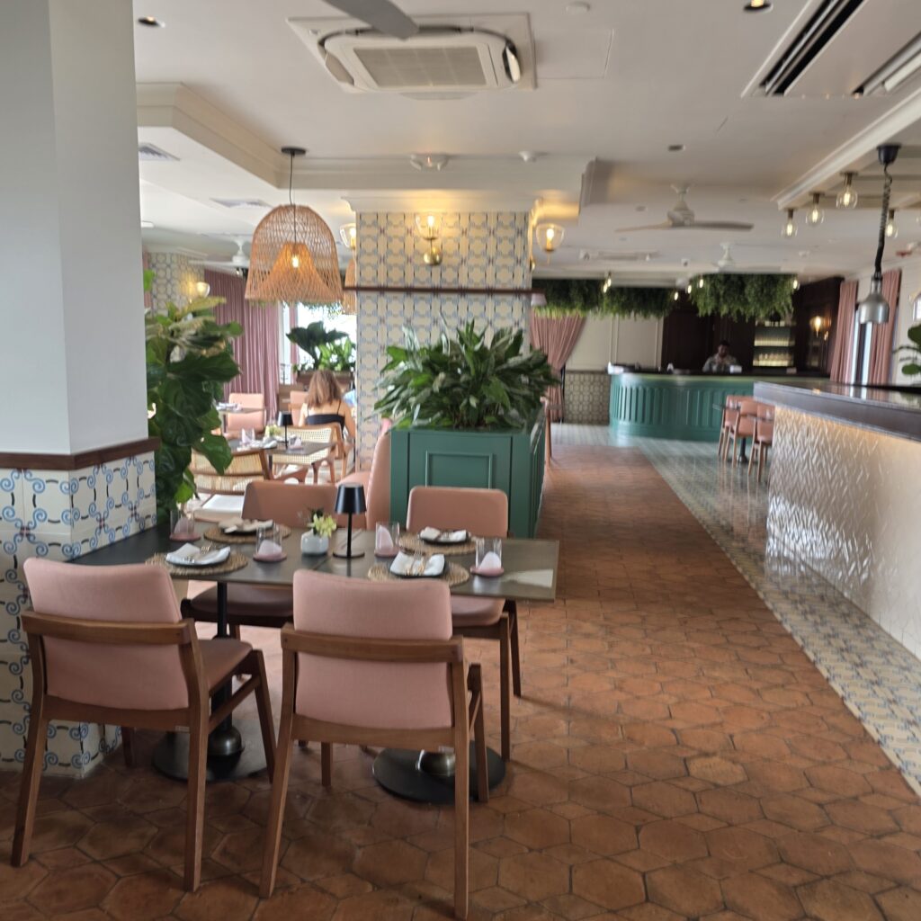 One of the restaurants in Hotel Sofitel in Casco Viejo Panama