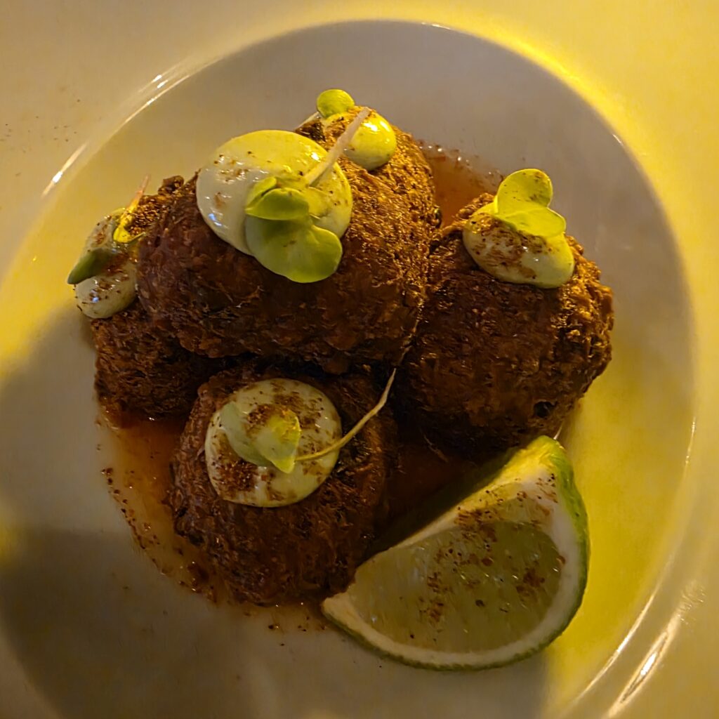 Appetizer dish at Kobore Restaurant in Casco Viejo Panama