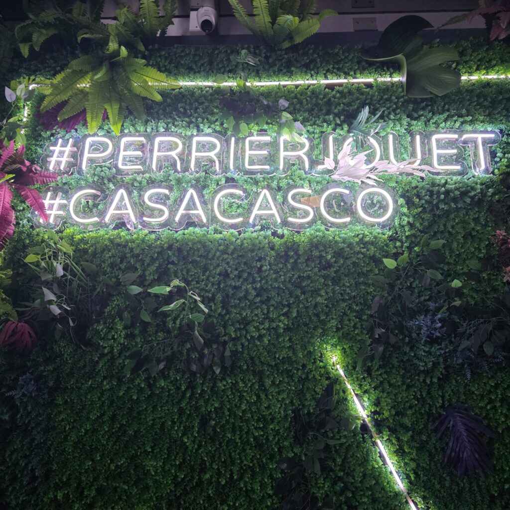 Neon sign at entrace of Casa Casco Rooftop bar in Casco Viejo Panama