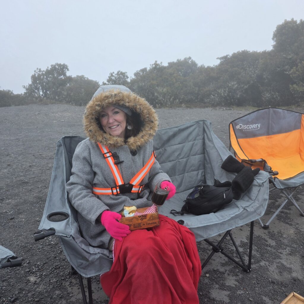 Me at the top of Volcan Baru in Panama. 